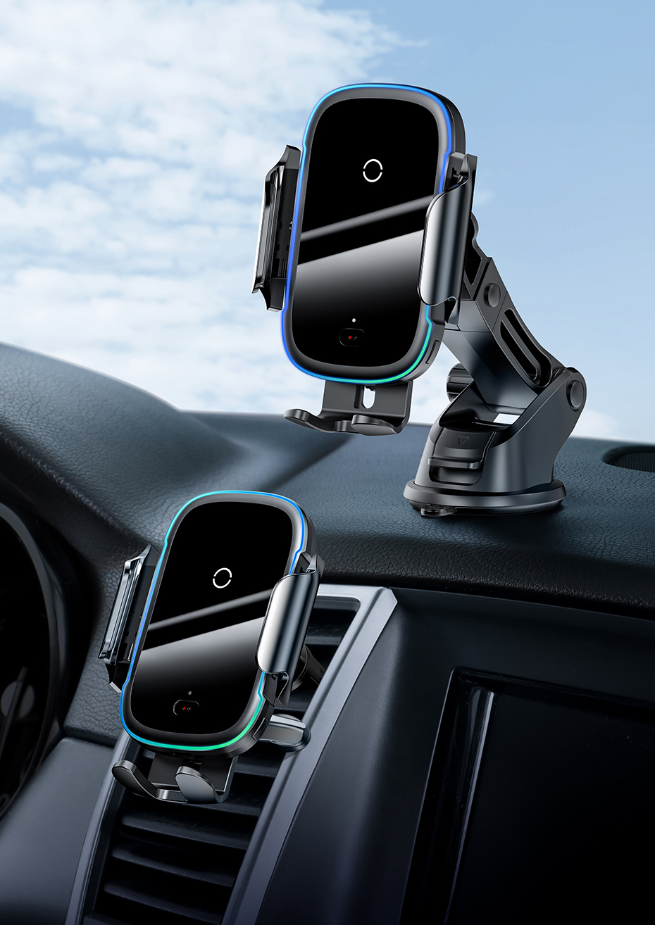 15 W Wireless Car Charger with Suction Mount 15 W Wireless Car Charger with Suction Mount