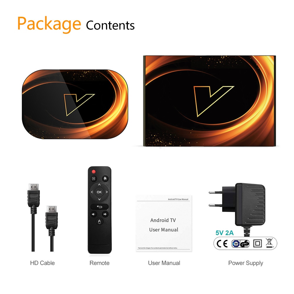 2020 VONTAR X3 4GB 128GB 8K TV BOX Android 9 Smart Android TVBOX 9.0 Amlogic S905X3 Wifi 1080P 4K décodeur 4GB 64GB 32GB