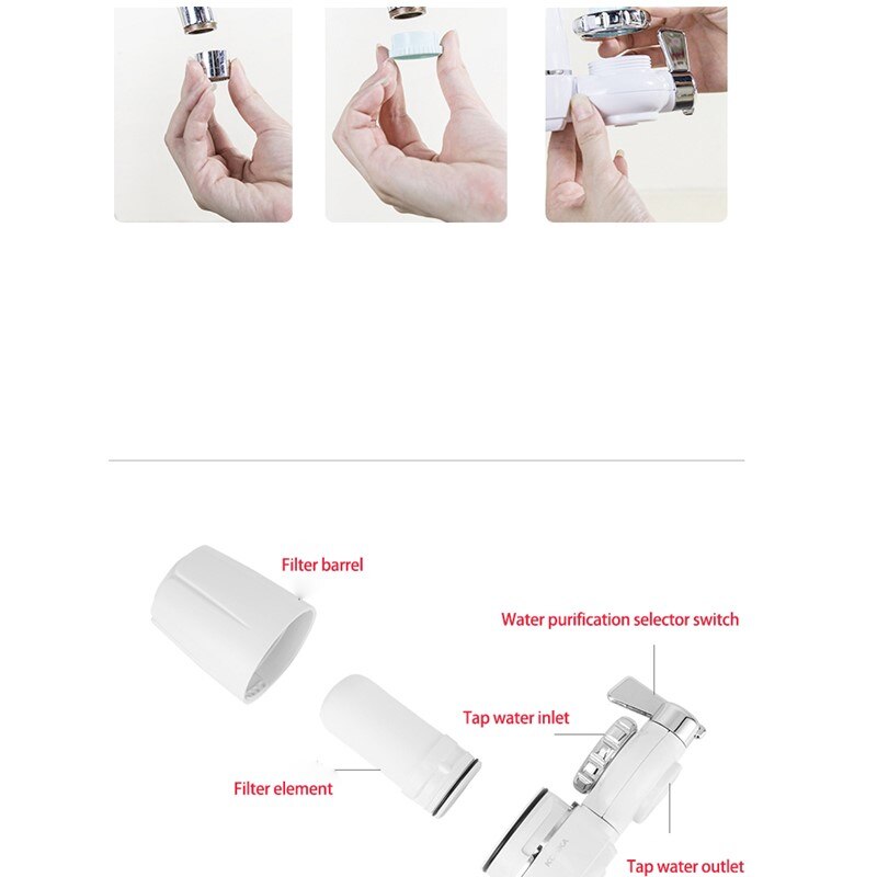 Filtre à eau pour robinet de cuisine, percolateur, lavable, en céramique, pièce de remplacement, pour l’élimination de la rouille et des bactéries