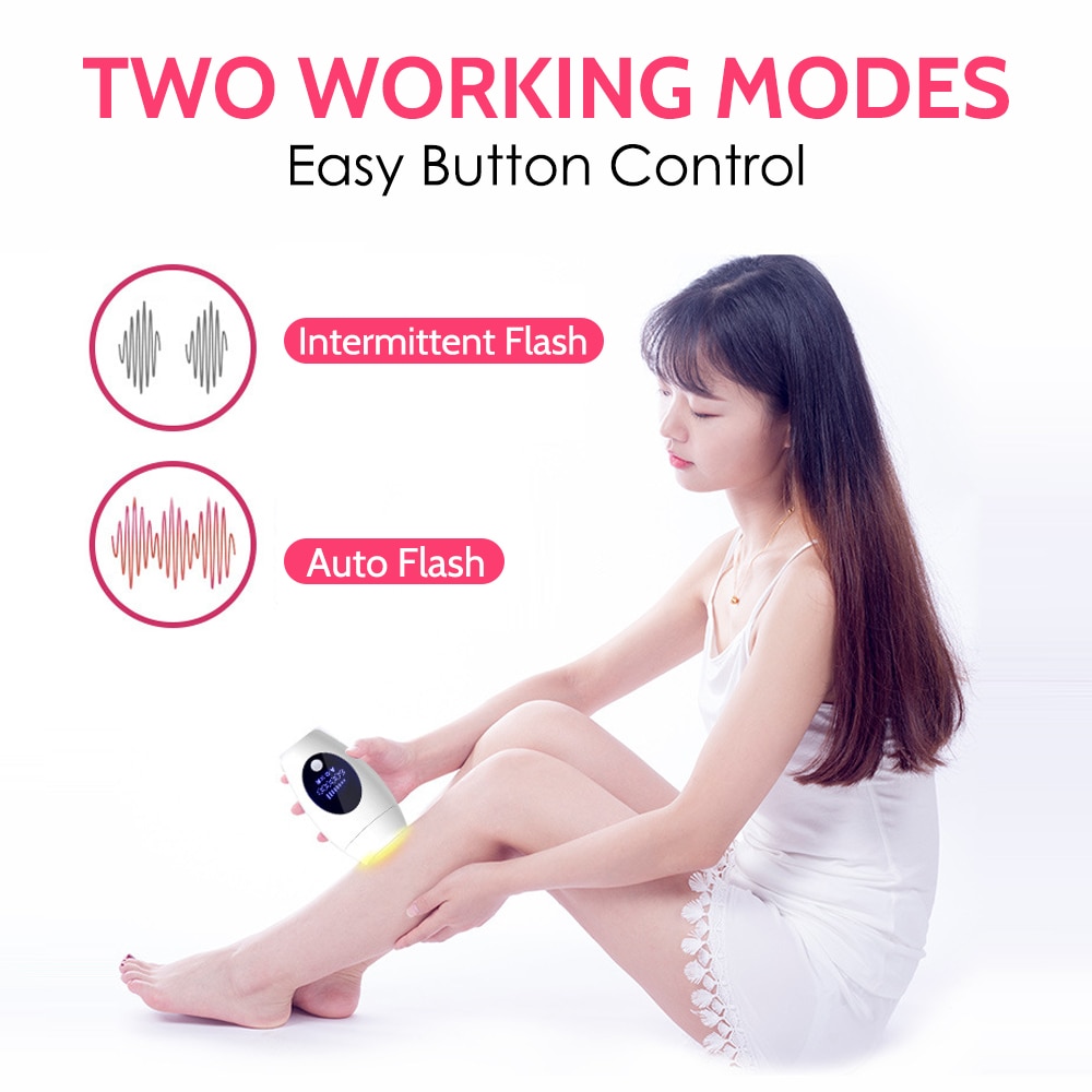 Épilateur permanent à lumière pulsée, 600 000 flashs, indolore, pour femme,système d’épilation laser IPL électrique pour le corps,