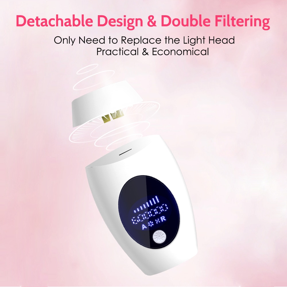 Épilateur permanent à lumière pulsée, 600 000 flashs, indolore, pour femme,système d’épilation laser IPL électrique pour le corps,