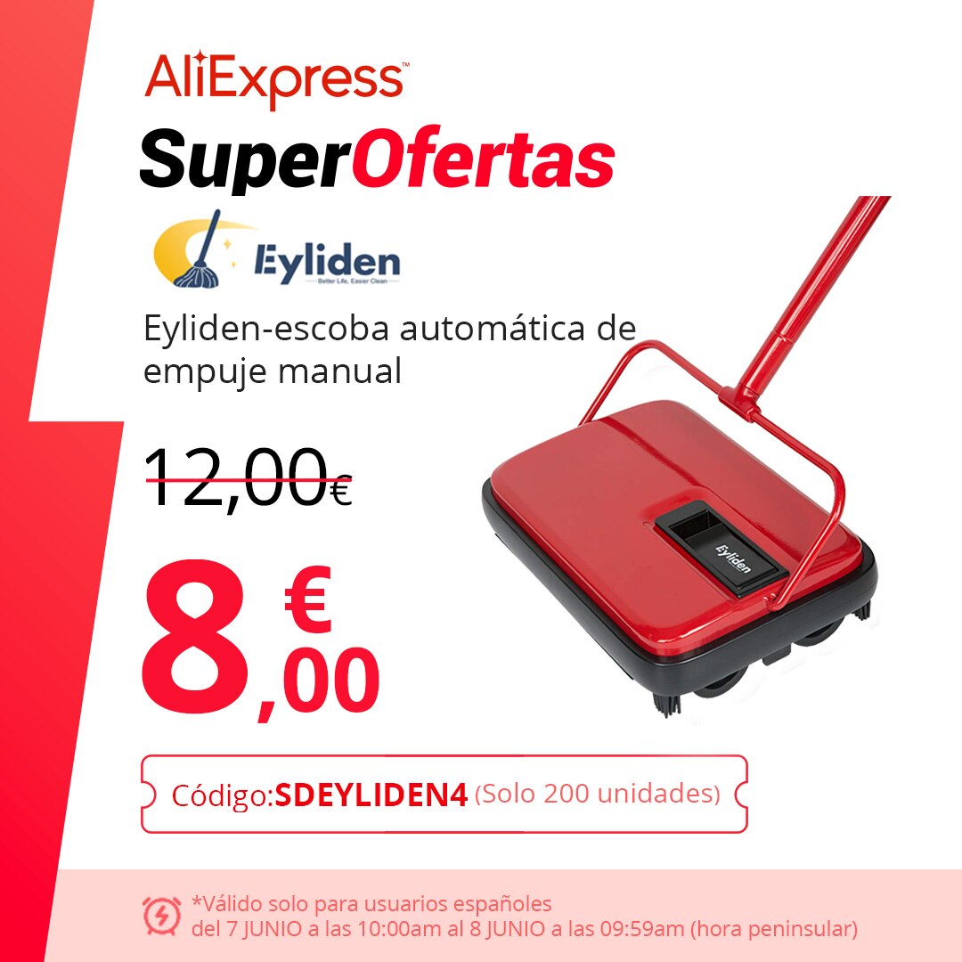 Eyliden – balai automatique de nettoyage de tapis à main pour le bureau et la maison